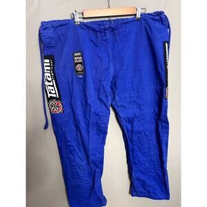 TATAMI Fightwear Blue Unisex Jiu-Jitsu Pants Adjustable Size A3 Athletic Comfort